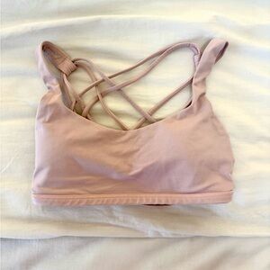 Lululemon Athletica Light Pink Cross-Back Bralette